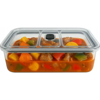 Dóza na potraviny KUCHYŇSKÁ NÁDOBA NA POTRAVINY VAKUOVÁ UZAVÍRATELNÁ VÝKONNÁ ČERSTVOST 1,5L PREPARA