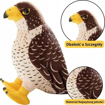 plyšák Plyšová Plyšák Pták Sokol Hnědý 30 cm