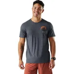 Pánské merino tričko s krátkým rukávem SMARTWOOL Men's Lunar Bear Active Short Sleeve Gra, Charcoal Heather velikost: XL