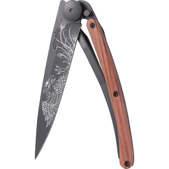 Sport Kapesní nůž Deejo 1GB174 Tattoo Black 37g coralwood Phoenix