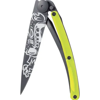 Sport Kapesní nůž Deejo 1GB111 Tattoo Black 37g yellow Zombie