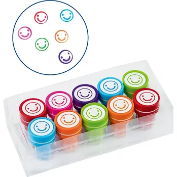 Dětské razítko FIORELLO Razítka sada Faces smile 10 ks