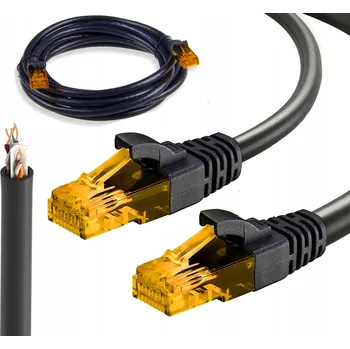Síťový kabel Patchcord Libox U/UTP 6 RJ45 / RJ45 15 m černý