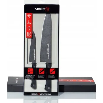 SADA 2 KUCHYŇSKÝCH NOŽŮ SAMURA SHADOW: NŮŽ ŠÉFKUCHAŘE A NŮŽ UNIVERZÁLNÍ