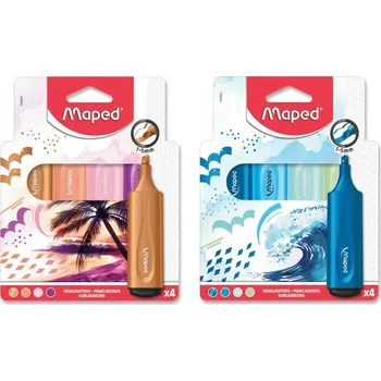 Zvýrazňovač Zvýrazňovač Fluo Peps 4 ks sada mix barev MAPED