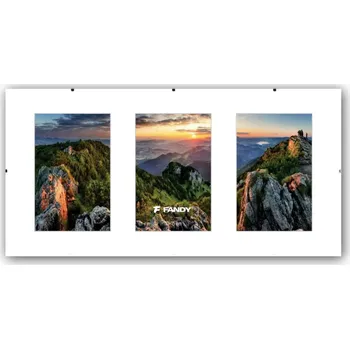 Rám na obraz FANDY Rám clip plexi gallery 3x10x15 bílý
