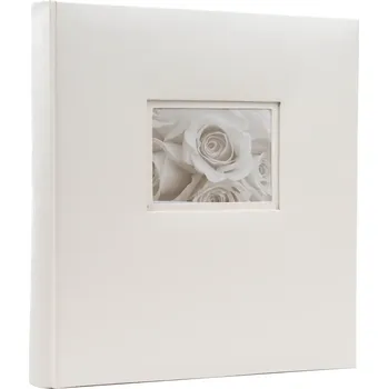 GEDEON Fotoalbum na fotorůžky 29x32 cm 60 černých stran svatební Love White