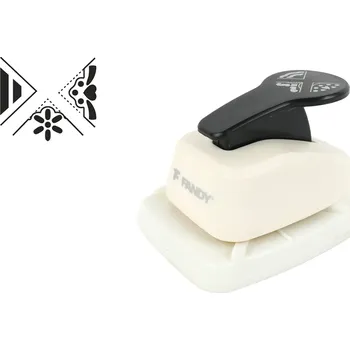 Kancelář FANDY Děrovačka dekorační rohová 3v1 kytka