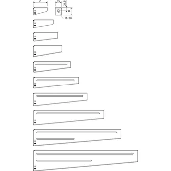 Železářství KOPOS DS 400_ZM DRŽÁK STŘEDNÍ GALVANIZOVÁNO ZN+MG