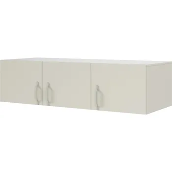 Šatní skříň Nádstavec na skříň BRAGA 2 s kovovými madly Kašmír