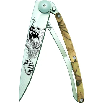 Sport Kapesní nůž Deejo 1CM021 Tattoo 37g brown camo Grizzly