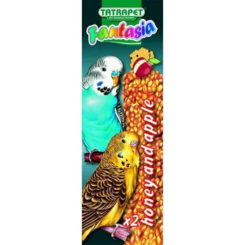 Krmivo pro ptáka Tyčinky pro andulky jablko/med 2ks Fantasia