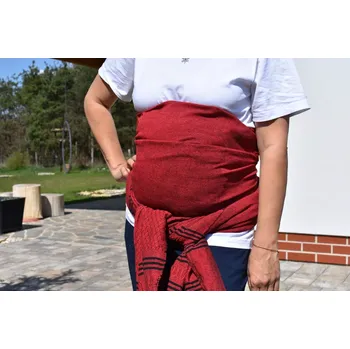 Šátek na nošení dítěte MEXICKÉ Rebozo - Tmavě Červená Marisol 330 x 70cm