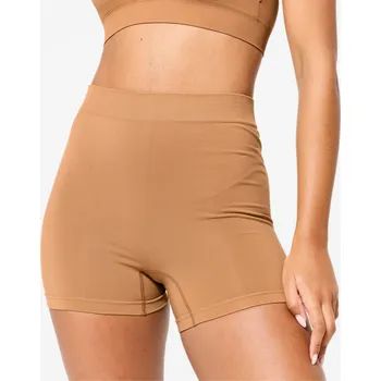 Kalhotky DECATHLON Dámské sportovní kraťasy s vysokým pasem XL KAŠTANOVÁ