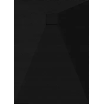 Sprchová vanička SPRCHOVÁ VANIČKA OBDÉLNÍKOVÁ 120x70 KAMENNÝ VZOR 2,6 CM ČERNÁ VČETNĚ SIFONU