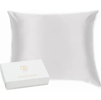 Povlak na polštářek KLARA Hedvábný povlak na polštář 50x60 Bílý z morušového hedvábí