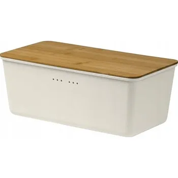 chlebník Chlebník s prkénkem Ambition béžový plast