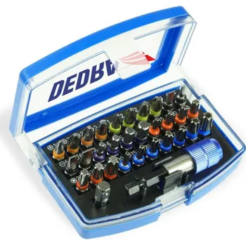 Sada nářadí DEDRA 18A11S032 Sada šroubovacích bitů 32ks, v krabičce (Dedra 32 dílna sada bitů v plastové krabičce - Torx, Torx B0, šestihran, ploché, křížové 25 mm)