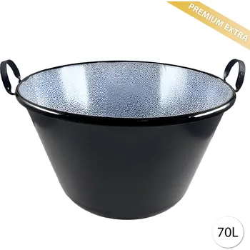 kotlíky Velký smaltovaný kotlík 70L na guláš a zabíjačku – Perfect Home Premium Extra 13673