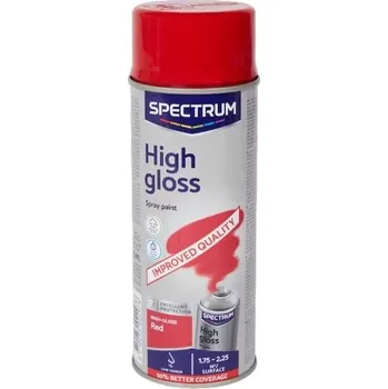 Barva ve spreji BARVA LAK VE SPREJI ČERVENÁ VYSOKÝ LESK 400ML