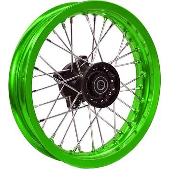 Ráfek na kolo Zadní ráfek pitbike 12 palců zelená