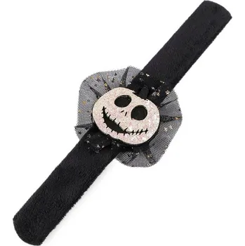 Náramek Náramek samonavíjecí Halloween / čarodějnice - 2 bílá lebka