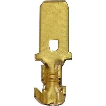 Elektrický konektor Faston plochý 9x1mm vidlice na kabel