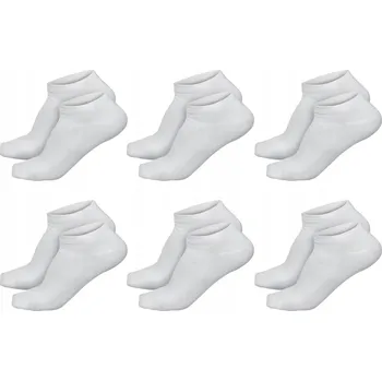 Pánské Kotníkové Ponožky Ponožky 6 párů , bílé, 39-42