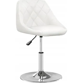 Jídelní židle Kancelářská židle, bílá, umělá kůže