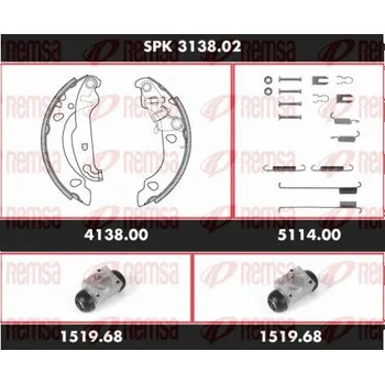 Brzdový buben Souprava brzd, bubnova brzda REMSA SPK 3138.02