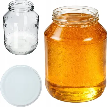 Sklenice ZAVAŘOVACÍ SKLENICE SKLENICE + ŠROUBOVACÍ VÍČKO FI100 NA OKURKOVÉ LIKÉRY