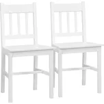 Sada 2 jídelních židlí 41 x 46,5 x 85,5 cm | bílá
