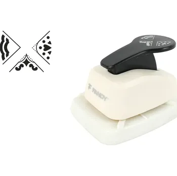 Kancelář FANDY Děrovačka dekorační rohová 3v1 srdce