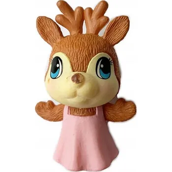 Figurka Figurka Jelonek hnědý model v růžovém šatě