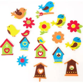 samolepka FANDY Samolepky pěnové 10 ptáčci