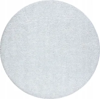 Koupelnová předložka KOUPELNOVÁ PŘEDLOŽKA kulatá 67 cm HLADKÁ bílá PROTISKLUZOVÁ MĚKKÁ #KPL236