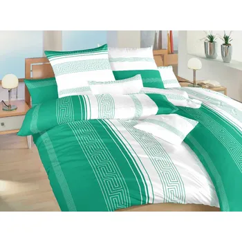 Povlečení bavlna Egypt zelený 140x200, 70x90 cm II.jakost
