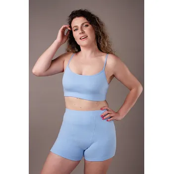 Dámské spodní prádlo Top Relaks komfort 461RW bavlna modrá chrpa vel. L