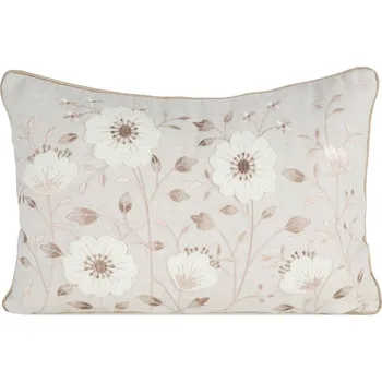 Povlak na polštářek Jarní povlak na polštář s motivem květin 35x50cm - béžový
