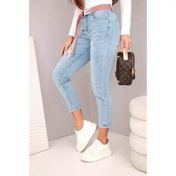 Dámské džíny Kesi Dámské džíny s vysokým pasem a páskem Velikost: 25