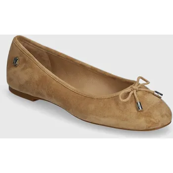 Dámská obuv Semišové baleríny Lauren Ralph Lauren Jayna 802943066001.260 béžová 80X, EUR 37