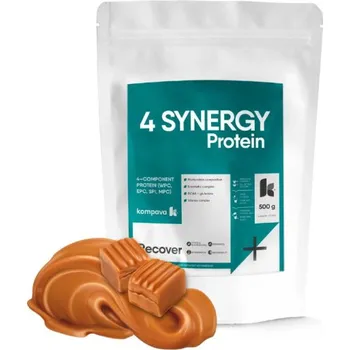 Protein Kompava 4 SYNERGY Protein, slaný karamel, 500g