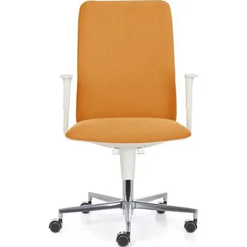 Emagra Kancelářská židle FLAP/W, žlutá, kříž hliník