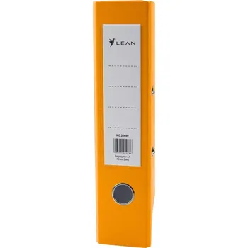 Kancelářský pákový pořadač A4, hřbet 75 mm, žlutý