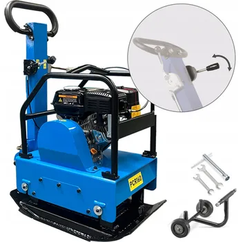 hutnicí technika Zhutňovač půdy 170 kg vibrační deska s reverzem, benzínový motor Loncin