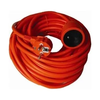Prodlužovací kabel PremiumCord prodlužovací kabel 20m, 1x zásuvka oranžový