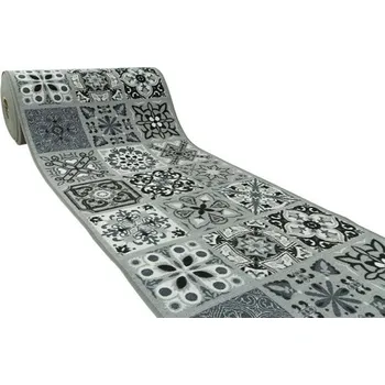 Koberec Protiskluzový běhoun Patchwork - šedý