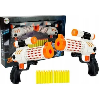 Dětská zbraň Sada Pěnové Pistole Náboje Přísavky