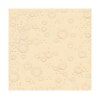 Papírový ubrousek Paper design Ubrousky vytlačované champagne 16 ks - ubrousek s vytlačeným dekorem 33 cm x 33 cm na slavnostní svatební tabuli