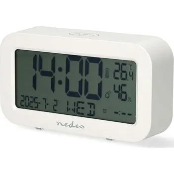 Budík Hodiny s budíkem NEDIS CLDK2005WT